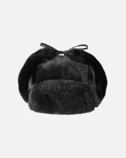 Outlet Kangol Faux Fur Trapper Black