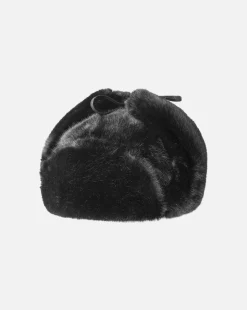 Outlet Kangol Faux Fur Trapper Black