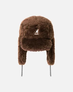 Outlet Kangol Faux Shearling Utility Flap Cap