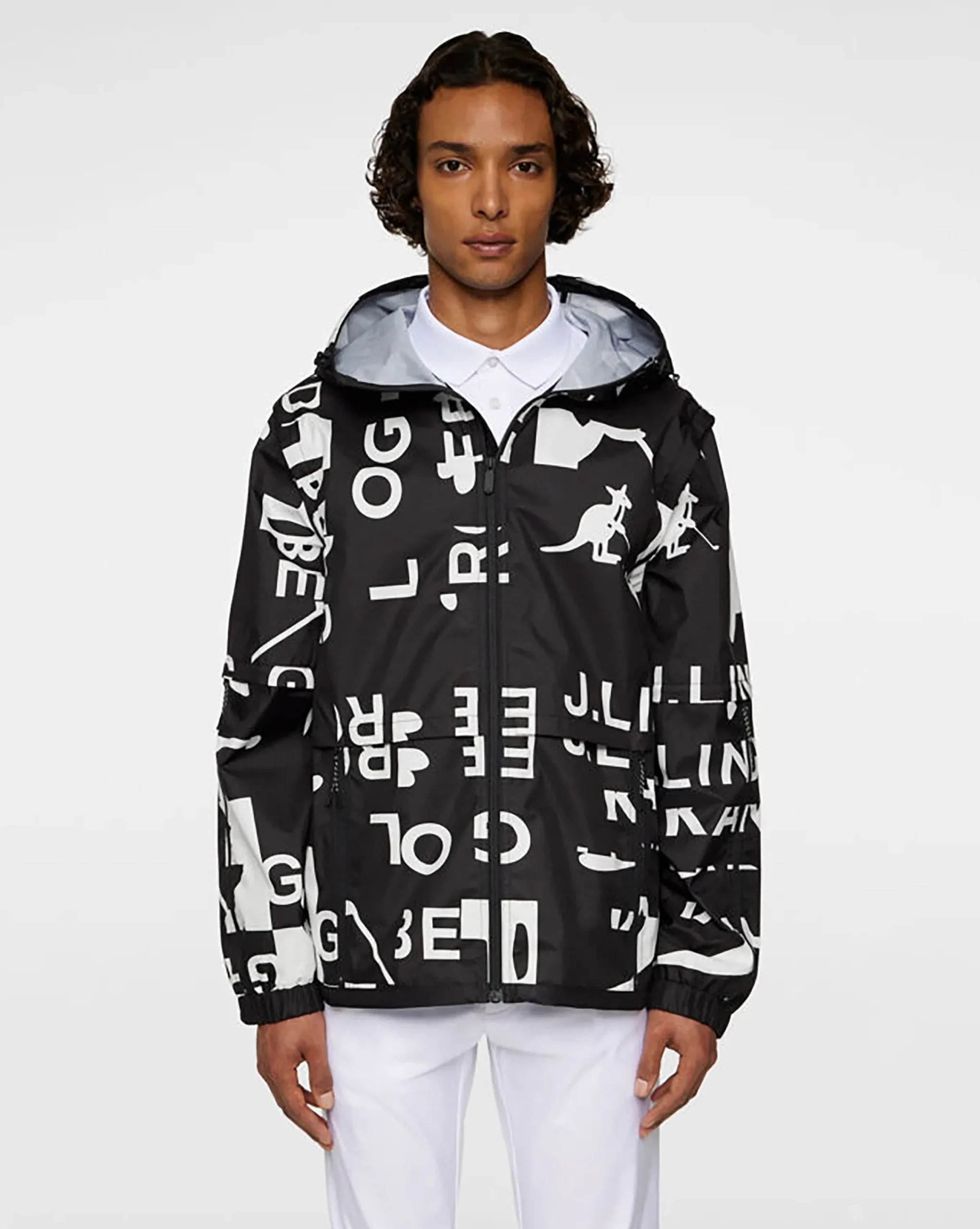 Online Kangol x J.Lindeberg All Gear Outerwear JL Kangol Black White L