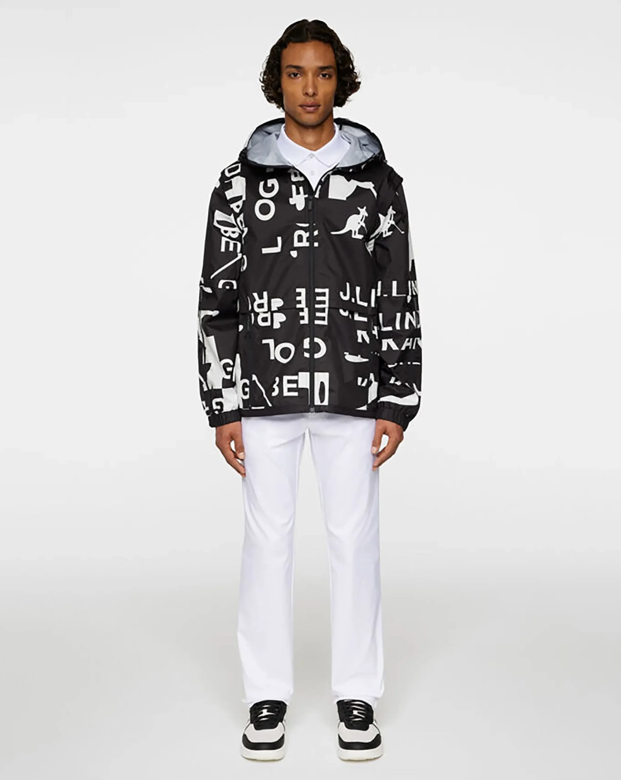 Online Kangol x J.Lindeberg All Gear Outerwear JL Kangol Black White L