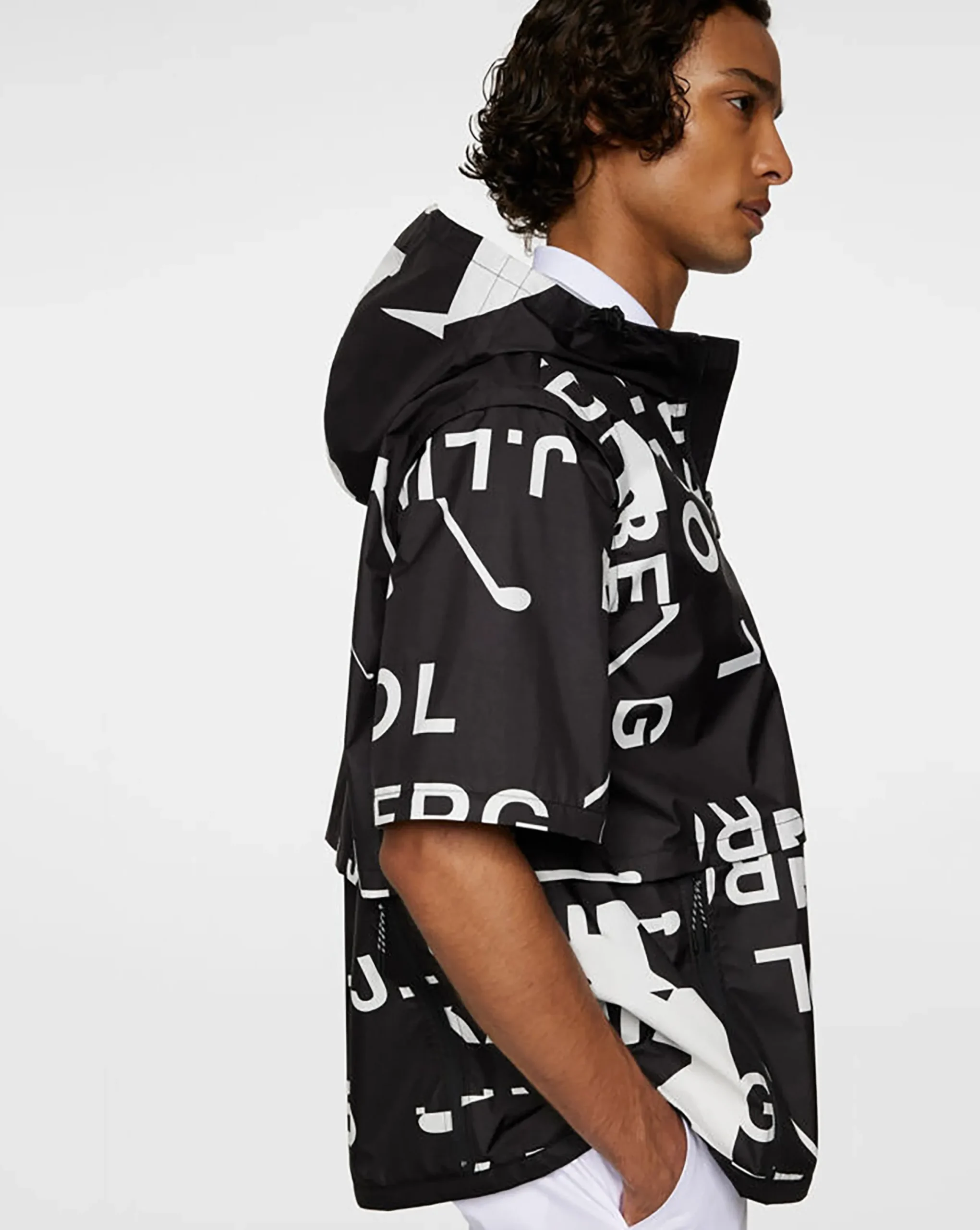 Online Kangol x J.Lindeberg All Gear Outerwear JL Kangol Black White L