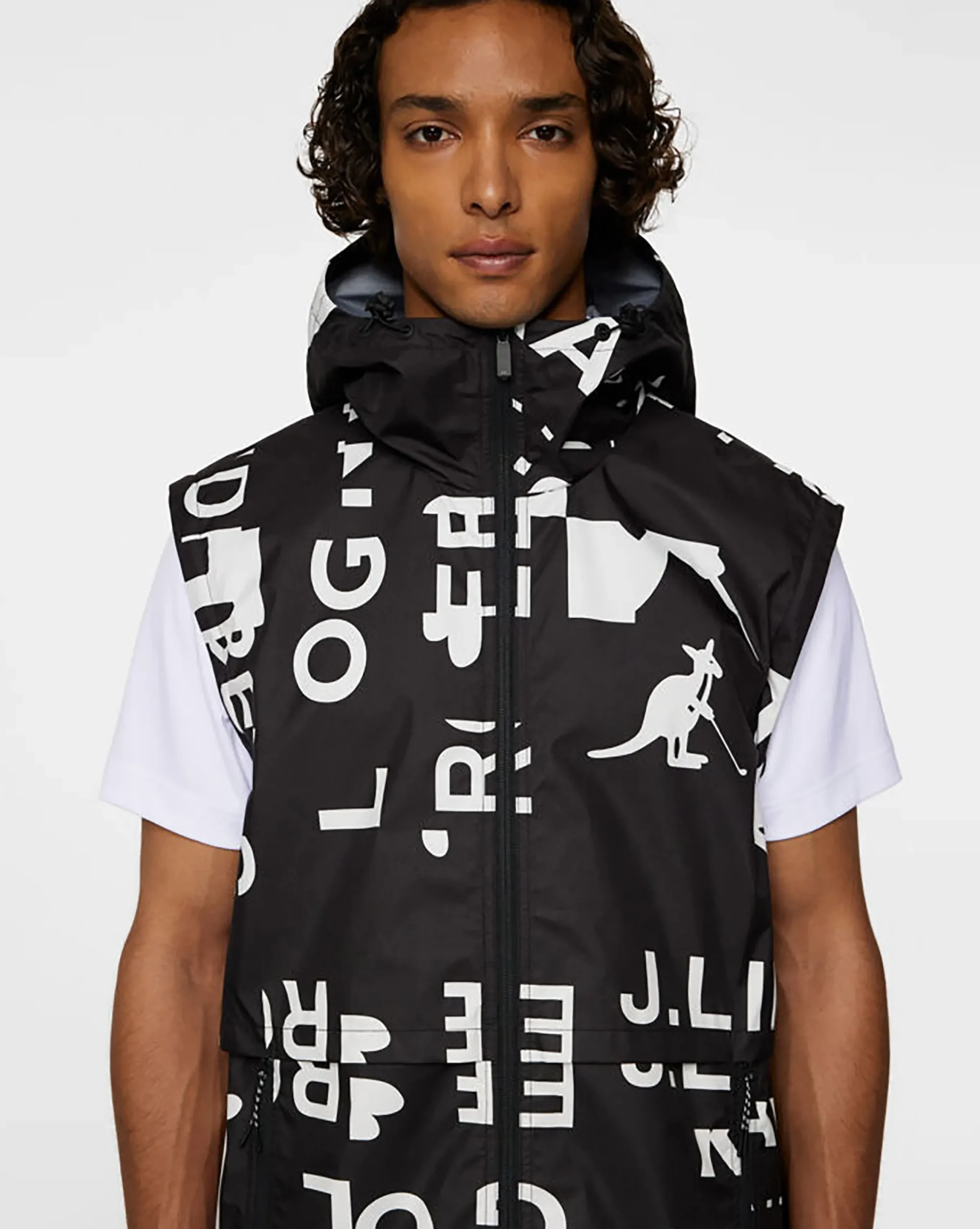 Online Kangol x J.Lindeberg All Gear Outerwear JL Kangol Black White L