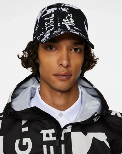 Outlet Kangol x J.Lindeberg Cooper Jacquard Adj Spacecap Black