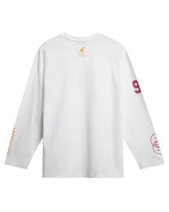 Clearance Kangol x J.Lindeberg Davie Long Sleeve T-shirt White