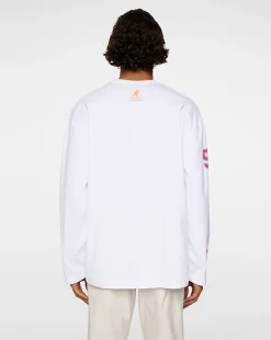 Clearance Kangol x J.Lindeberg Davie Long Sleeve T-shirt White