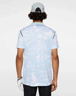 Discount Kangol x J.Lindeberg Miro Print Polo
