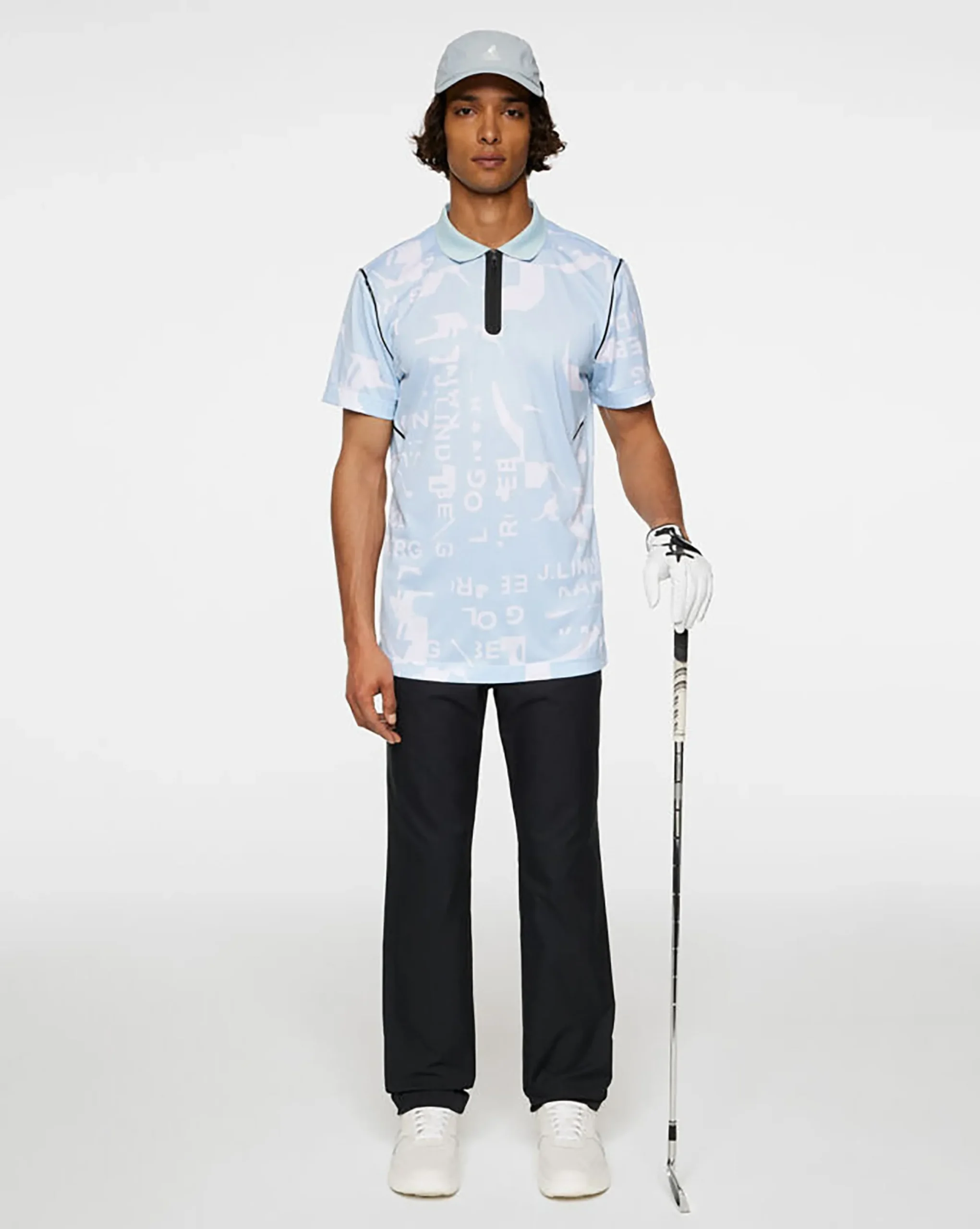 Discount Kangol x J.Lindeberg Miro Print Polo