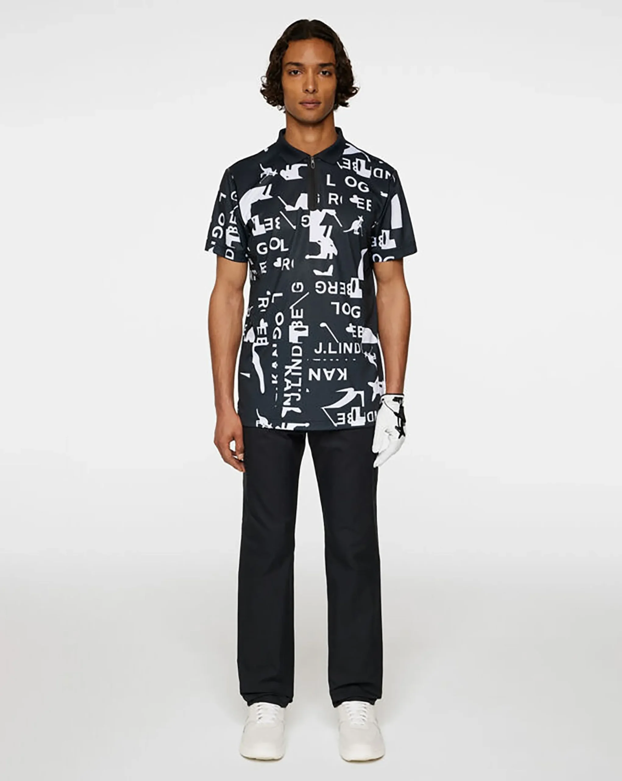 Discount Kangol x J.Lindeberg Miro Print Polo