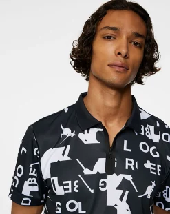 Discount Kangol x J.Lindeberg Miro Print Polo