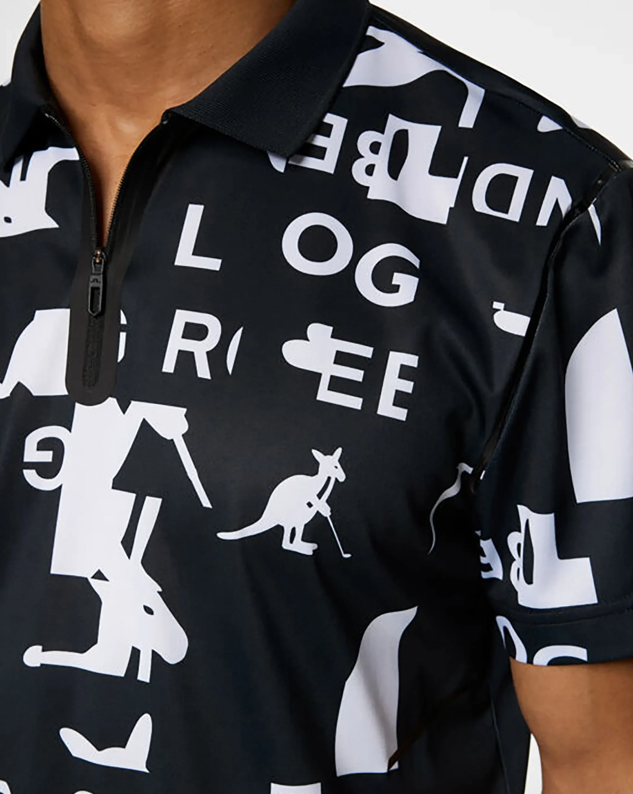 Discount Kangol x J.Lindeberg Miro Print Polo