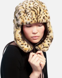 Discount Kangol Leopard Trapper