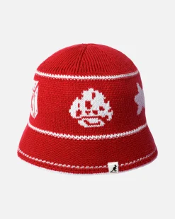 New Kangol Super Kroo Knit Bucket Red