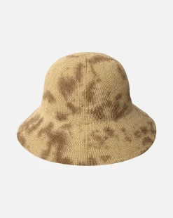 Clearance Kangol Tie Dye Knit Sun Hat Tan/Natural