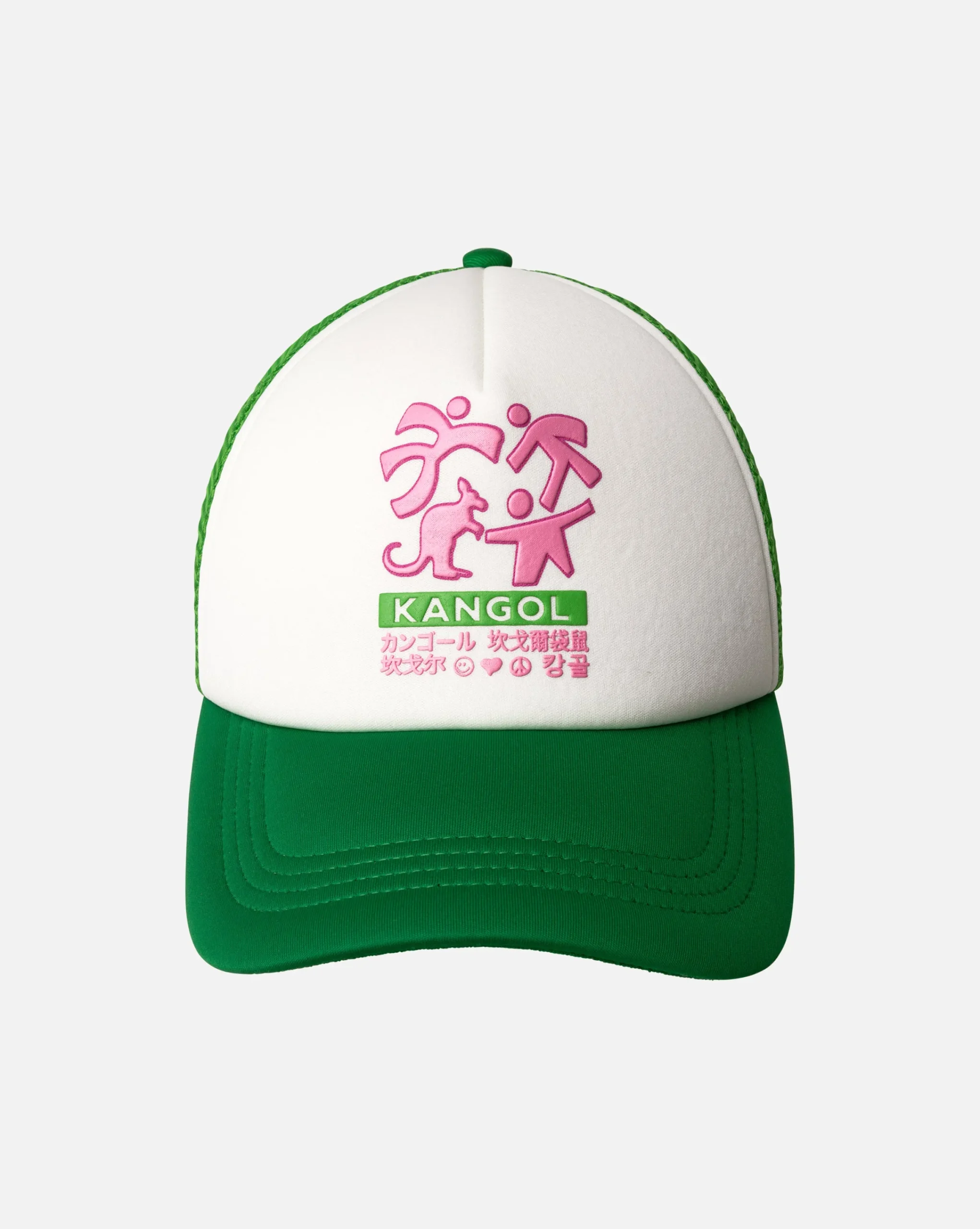 Discount Kangol Unity Puff Print Trucker Retro Green